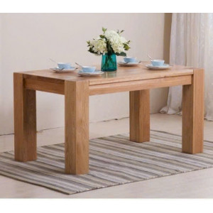 ChunKy Oak : Bàn Ăn Chân Trụ - Dài 1m8 x Rộng 90cm